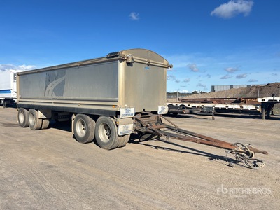 2016 Hercules 7.5 m Quad Dog Drawbar Tipping Trailer