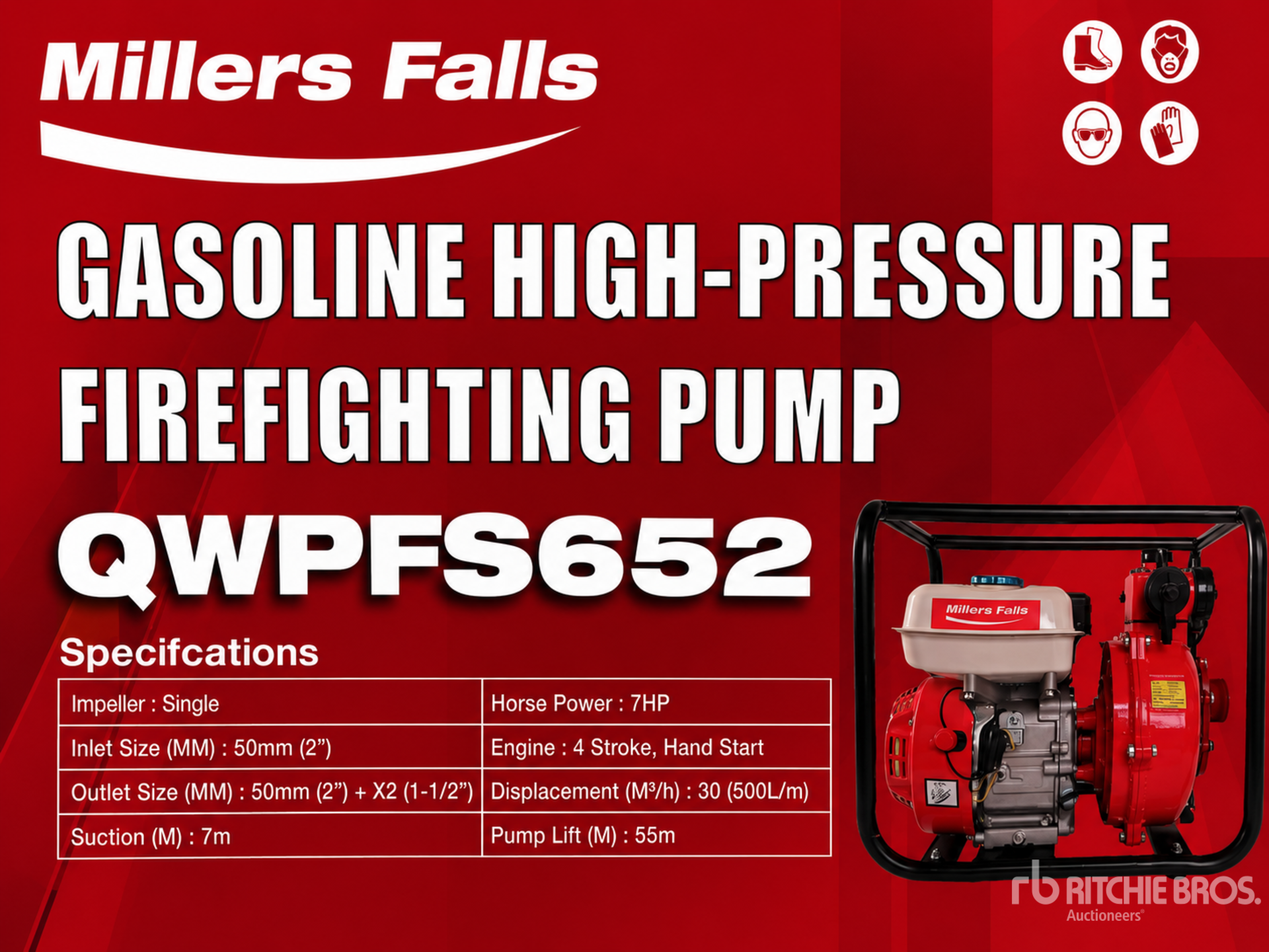 Quantity of (2) Multiquip 2" Firefighter Water Pump (Unused)