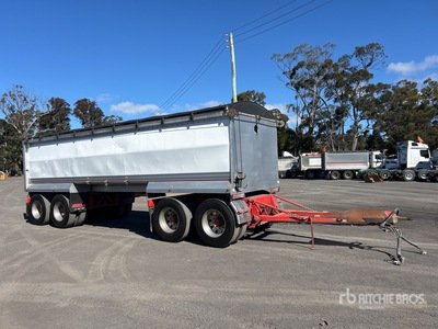 1999 Tefco 8 m Quad Dog kiep aanhangwagen