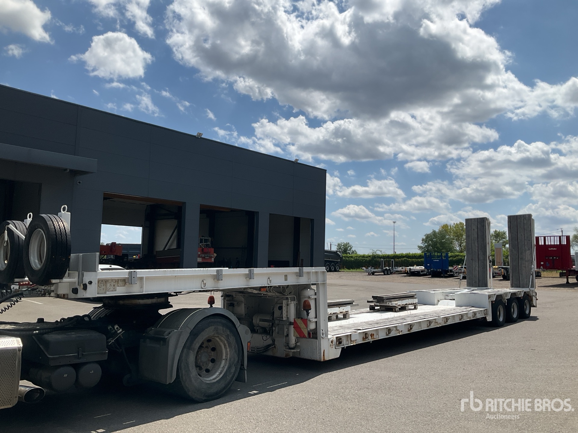 1995 Goldhoffer STZ-TL 3-31/80 48 ton Tri/A Semi-Remorque Porte-Engin Lowboy Trailer