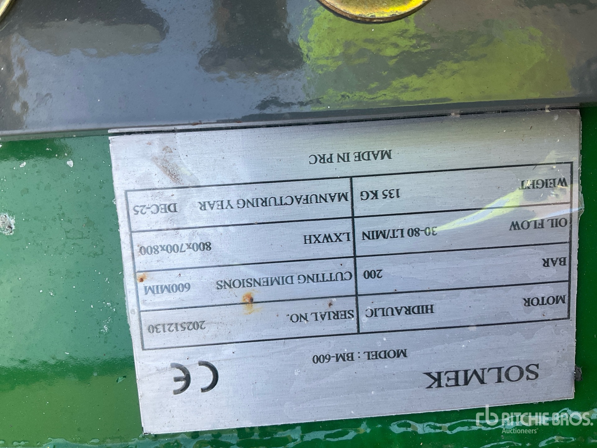 2025 Solmek BM600 Mulcher Attachment (Unused)