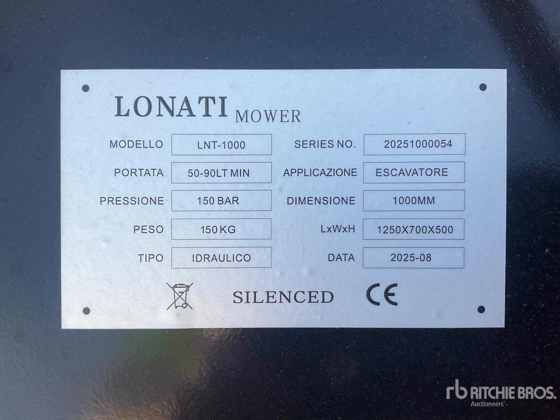2025 Lonati LNT-1000 Mulcher Attachment (Unused)