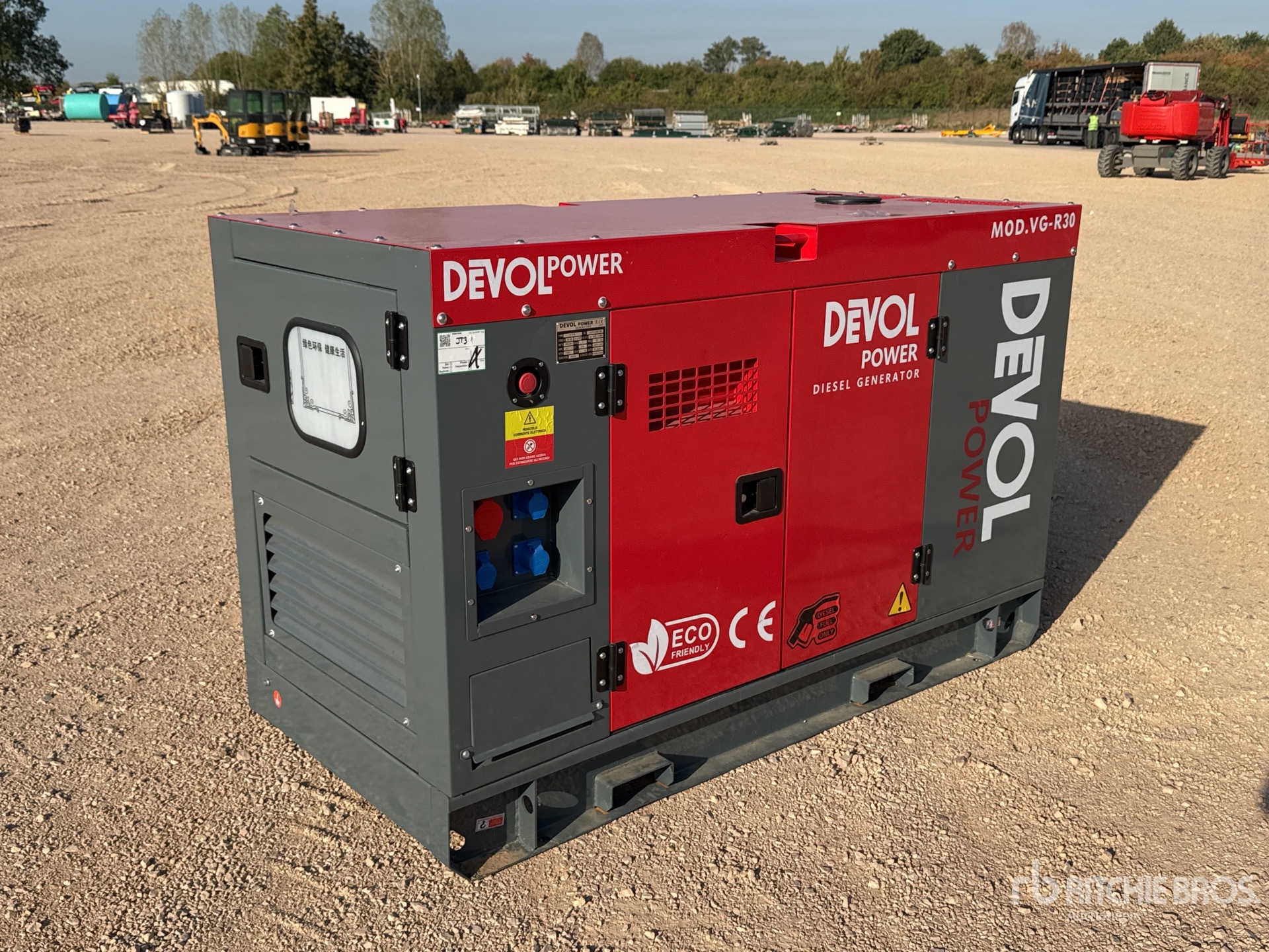Devol VG-R30 Skid-Mounted 30 kW Generator Set (Unused)