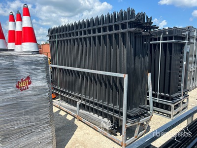 Quantity of (20) 2026 KJ K0710 10 ft x 7 ft Powder Coated Fencing (Unused)