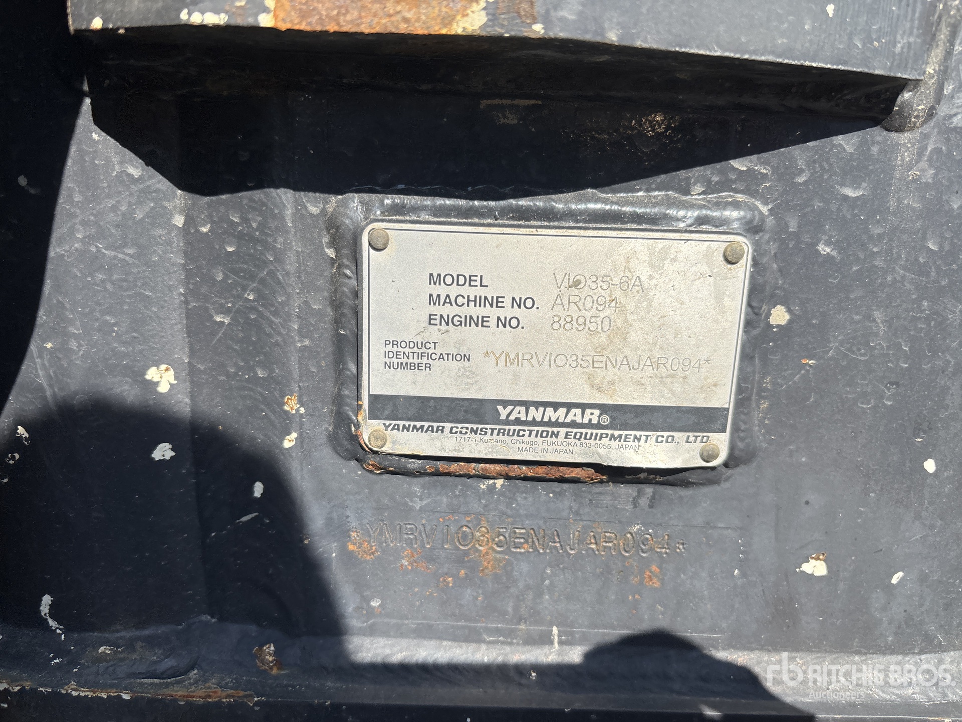 2022 Yanmar VIO35 Minikoparka