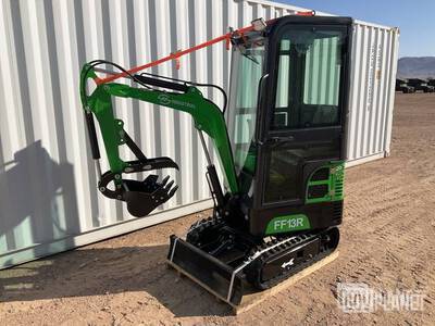 2024 2024 FF Industrial FF13R Mini Excavator - Unused 31'' Stick, Auxiliary Hydraulic Plumbing, 39'' Backfill Blade, 7'' Rubber Tracks, 16'' Digging Bucket, Manual Thumb. Gas Mini Excavator