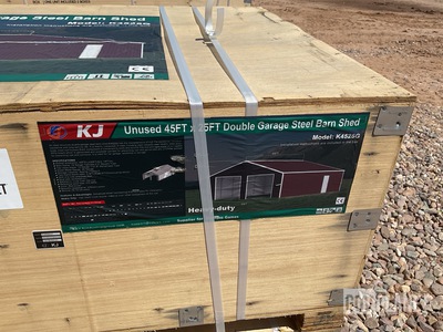 KJ K4525G Double Garage Steel Barn Shed - Unused