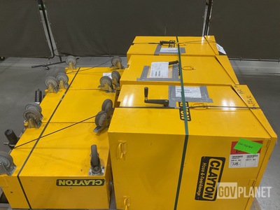 (3) Clayton DM-104 Air Powered HEPA Vacuums
