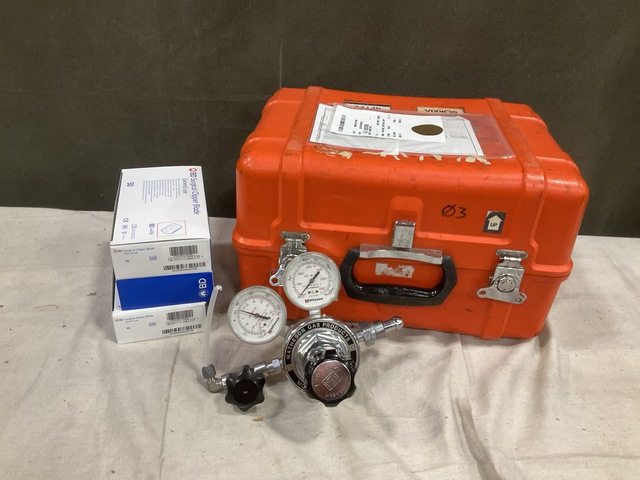 (1) Total Station, (1) Pressure Gauge & Assorted Items