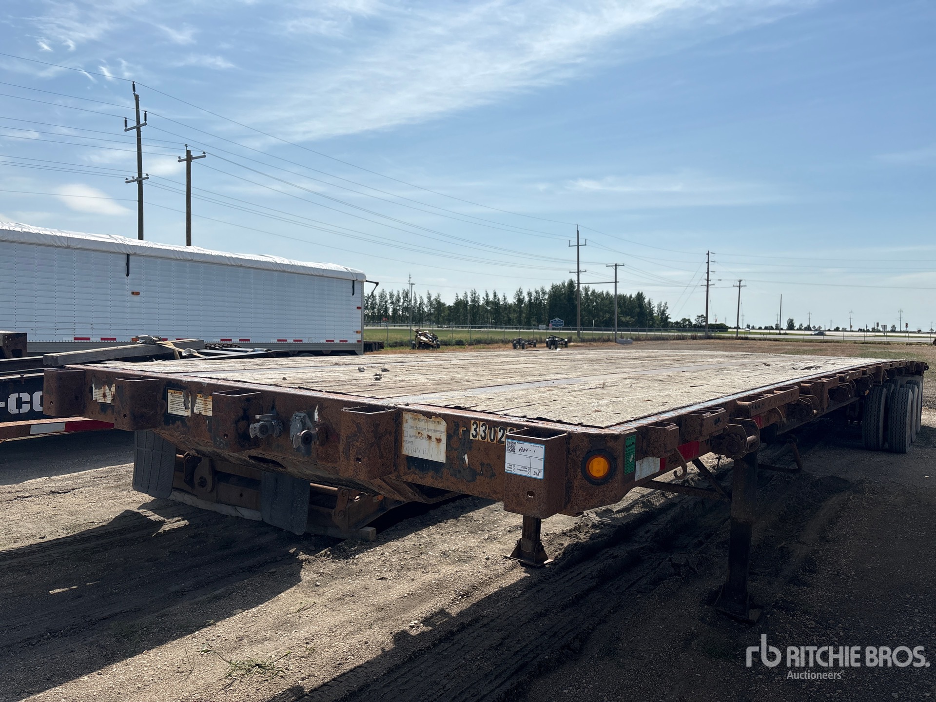 2011 Great Dane 53 ft Tri/A Flatbed Trailer
