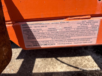 2021 National Sunray LTS-160 Solar Light Tower