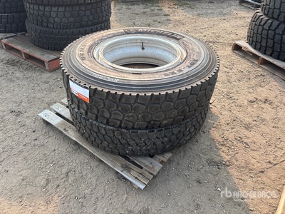 Quantity of (2) Michelin XDY- EX2 11R24.5 اطارات المواصلات