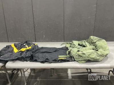 (82) Duffel Bags, (54) Pairs of Trunks, (19) Fitness Jackets & Assorted Items
