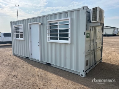 2025 20 ft x 8 ft Skid-Mounted Storage Container Mobile Office Divers - Équipement pour conteneurs (Unused)