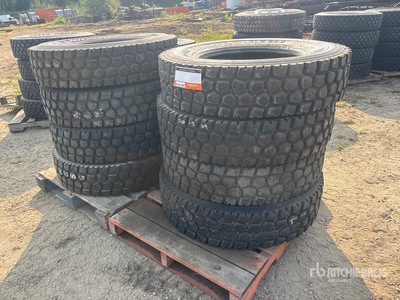 Quantity of (8) Michelin XDY- EX2 11R24.5 اطارات المواصلات