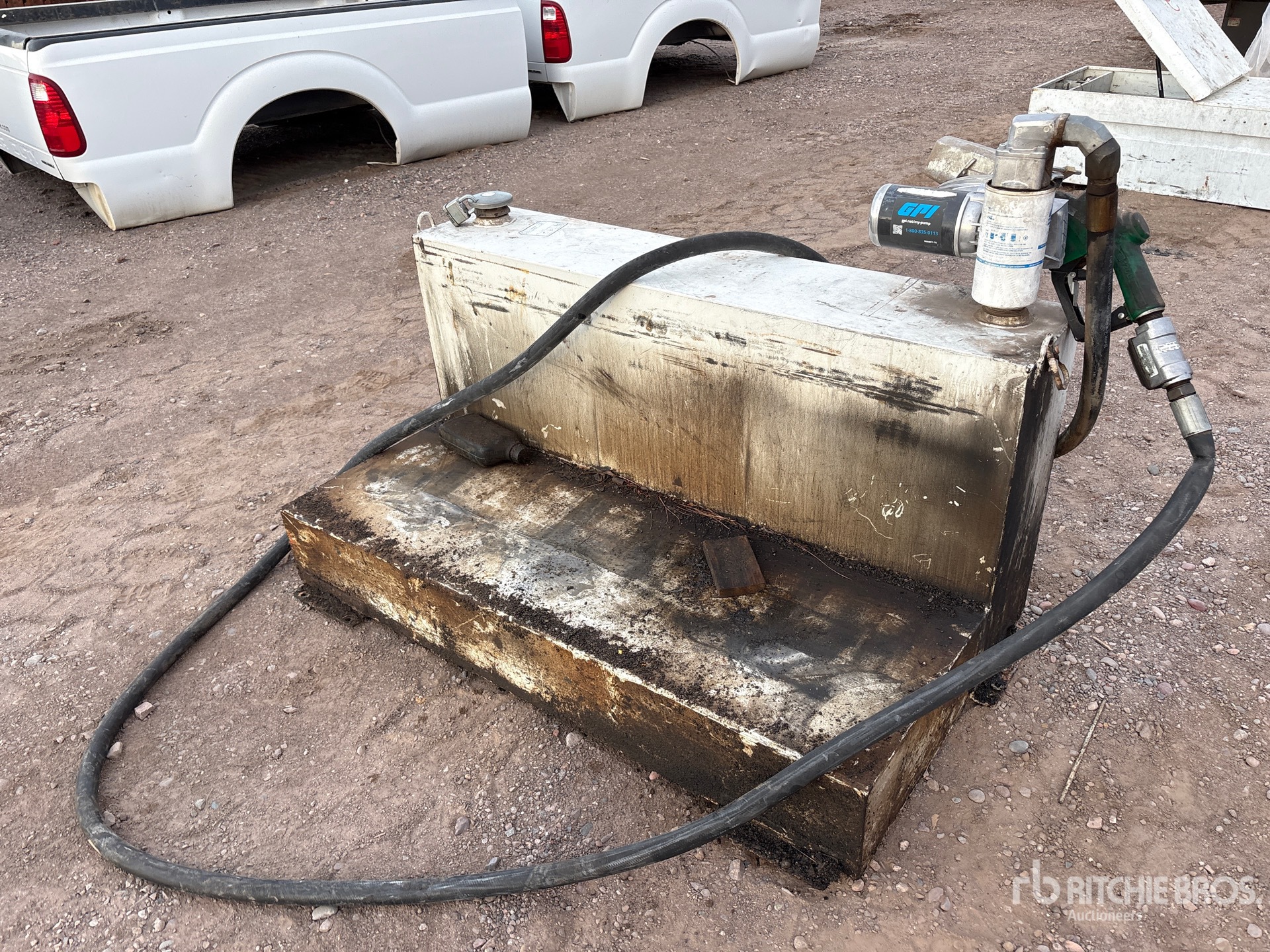 Weather Guard Tool Box and Fuel Tank w/Transfer Pump