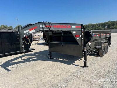 MAXX-D DJX 14 ft T/A Gooseneck Dump Utility Trailer (Unused)