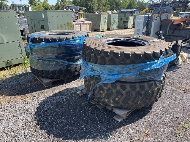 (4) Power King 17.5R25 Tires