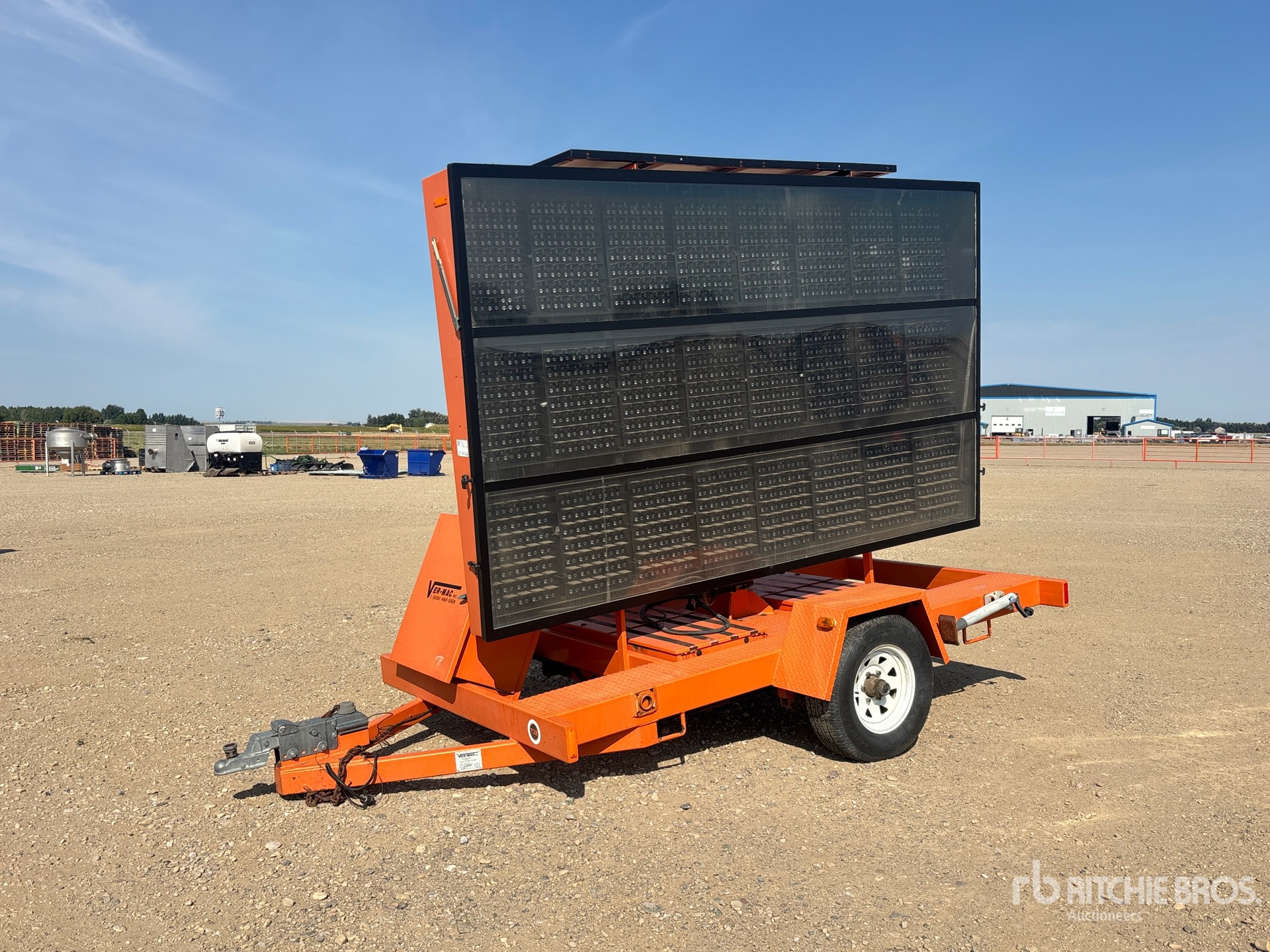 2002 Ver-Mac PCMS 1210 75 W Solar Message Board (Inoperable)
