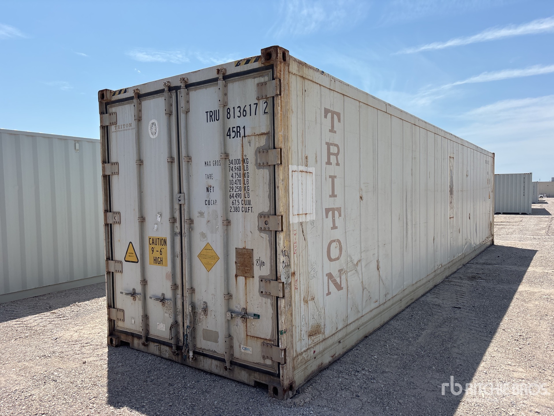40 ft High Cube Refrigerated Storage Container (Inoperable)
