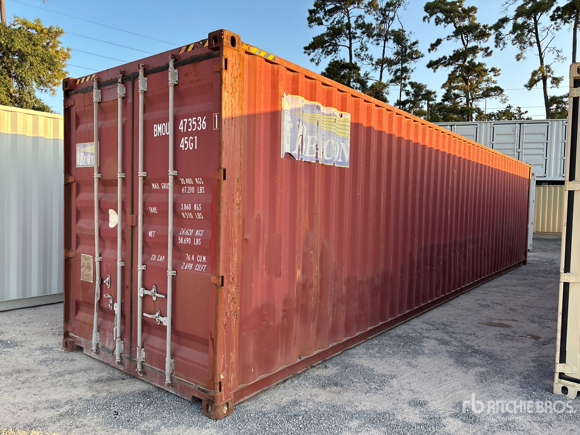 2011 40 ft High Cube Storage Container