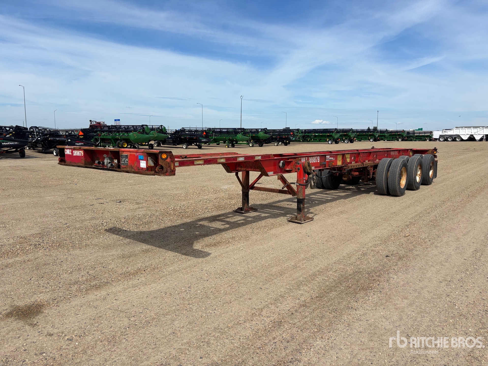2014 Max Atlas Chassis Tri/A Extendable Container Trailer