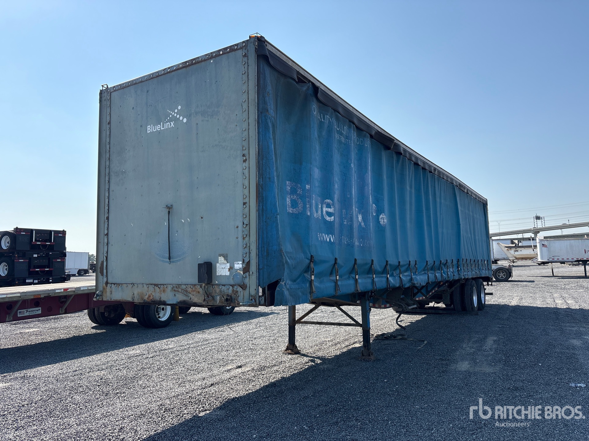 1997 Nu Van 48 ft T/A Curtain Side Trailer