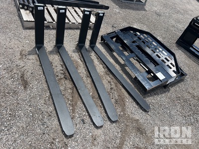 Quantity of (2) 2026 GIYI 48 in Skid Steer Forks (Unused)