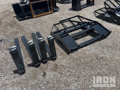 Quantity of (2) 48 in Skid Steer Forks (Unused)