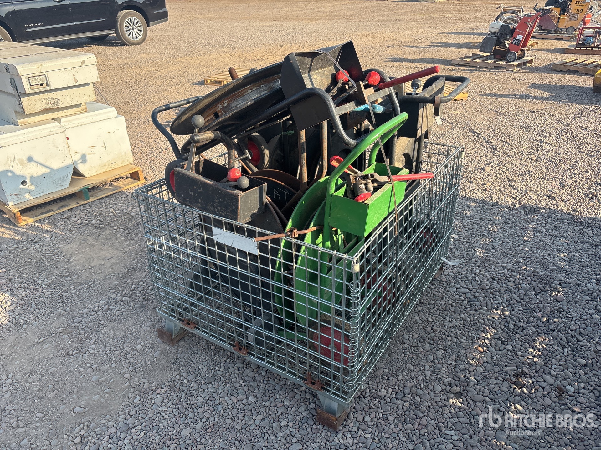 Quantity of Pallet Steel Banding Carts w/tools