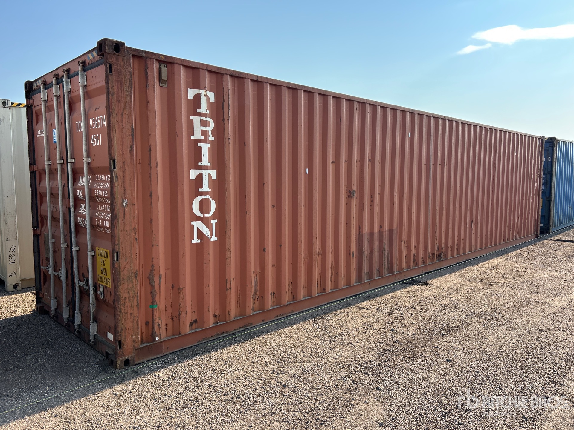 40 ft High Cube Storage Container