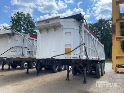 1987 Rogers DTA280BY4 27 ft 6 in Tri/A Aluminum End Dump Trailer