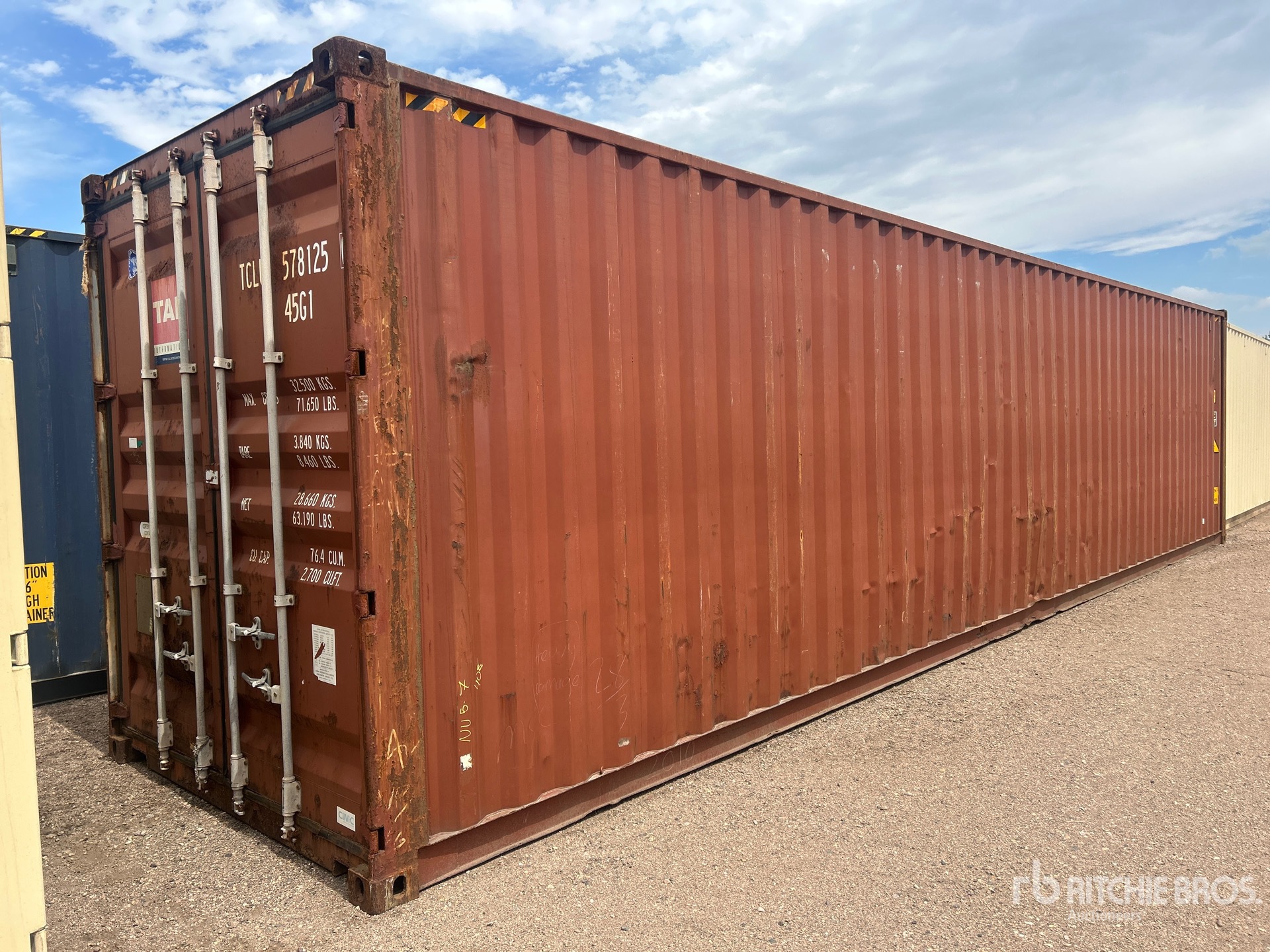 2010 40 ft High Cube Storage Container