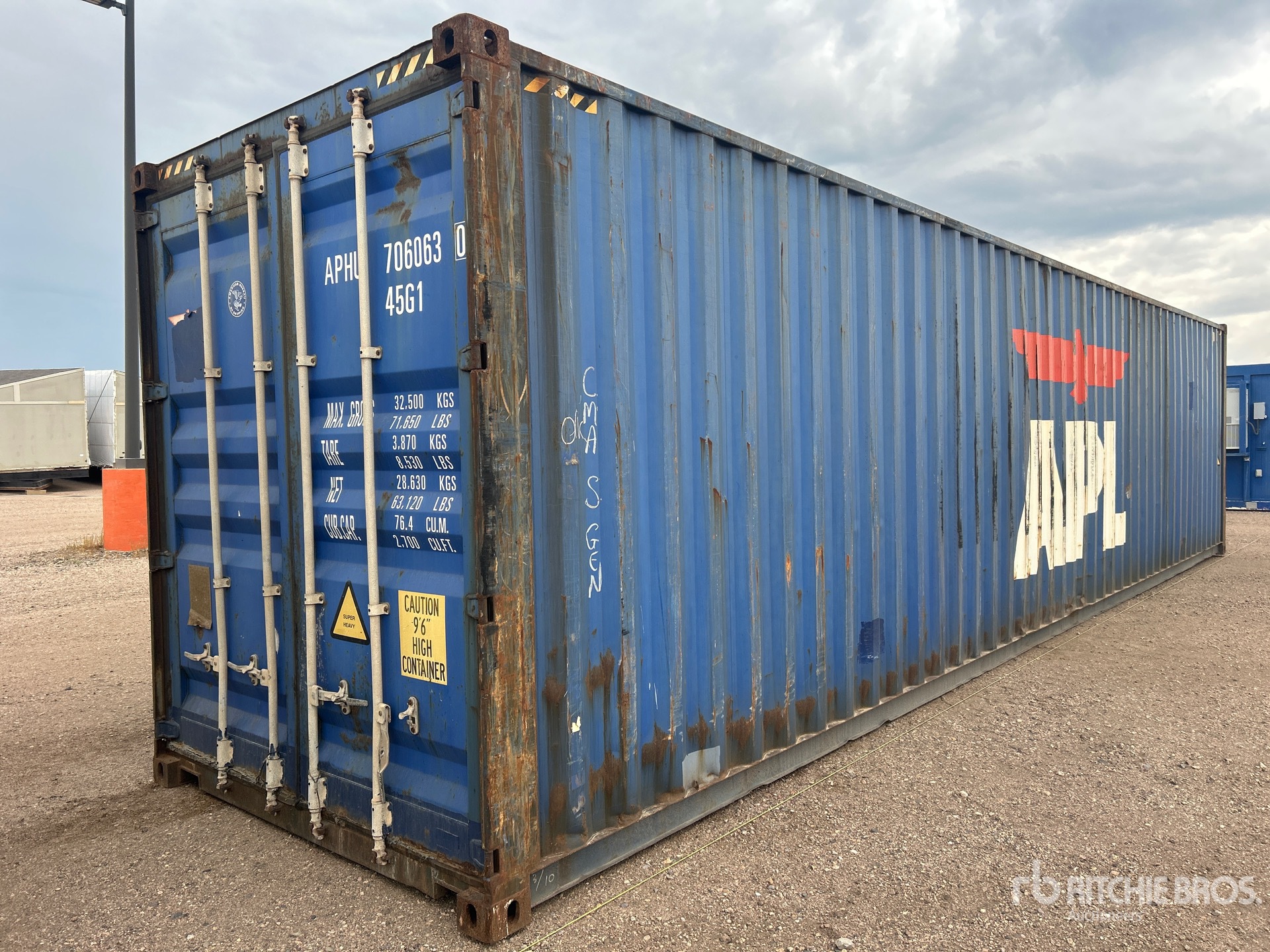 2008 40 ft High Cube Storage Container