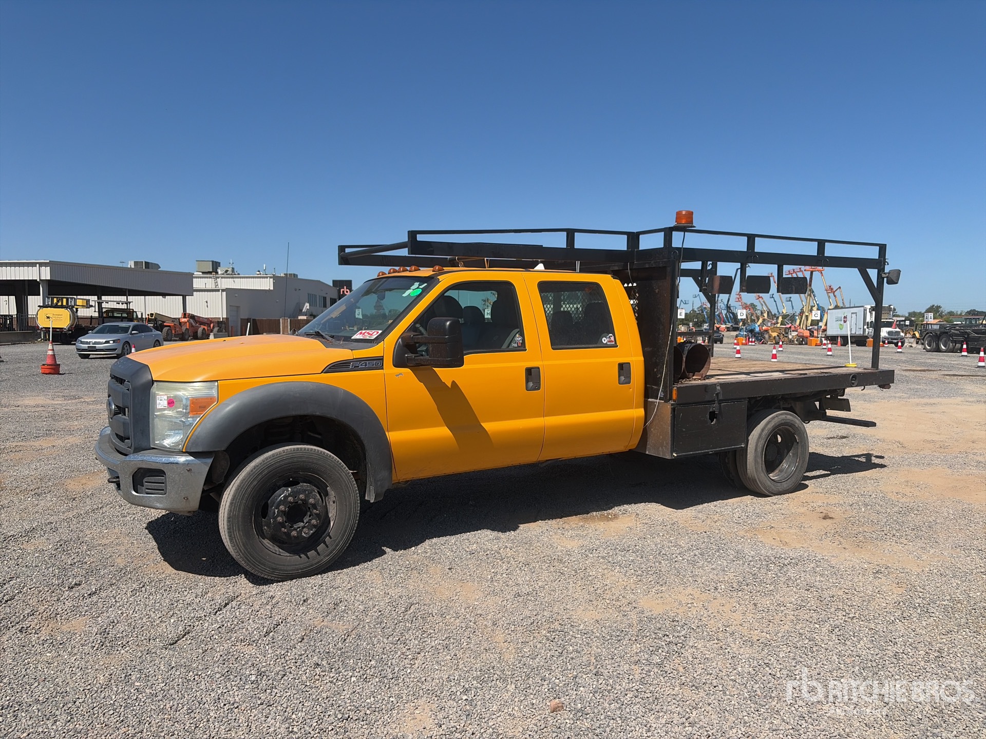 2013 Ford F-450 4x2 Crew Cab Flatbed Truck