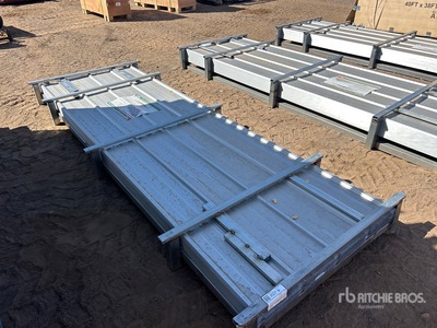 Quantity of (100) 2026 KJ K0311 10 ft Galvalume Corrugated Stalen platen (Unused)