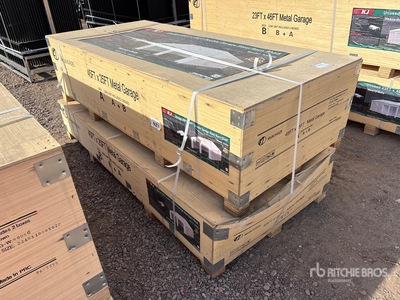 2026 KJ K4525 45 ft x 25 ft Metal Garage (Unused)