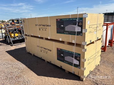 2026 KJ K0039 39 ft x 39 ft Metal Garage Storage Building (Unused)