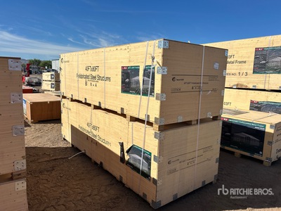 2026 KJ K4080 40 ft x 80 ft Prefabricated Metal Frame Storage Building (Unused)