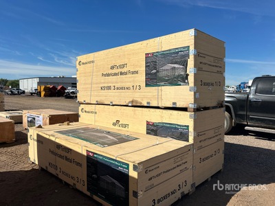 2026 KJ K5100 49 ft x 103 ft Prefabricated Metal Frame Storage Building (Unused)