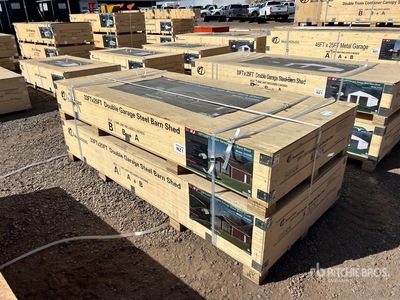 2026 KJ K3325G 33 ft x 25 ft Metal Garage Bâtiment d'entreposage (Unused)