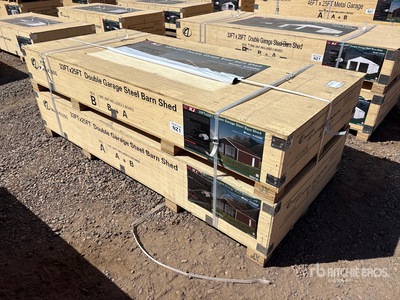 2026 KJ K3325G 33 ft x 25 ft Metal Garage Bâtiment de stockage (Unused)