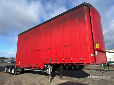 2001 MaxiTrans 8.3 m Tri/A B-Double Lead Step Deck Curtain Side Trailer