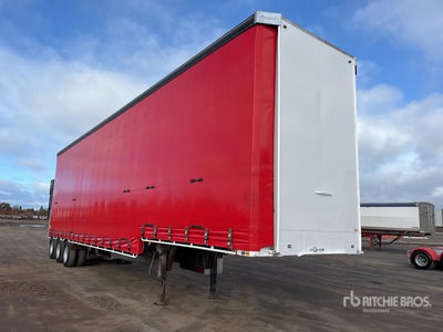 2001 MaxiTrans 13 m Tri/A Step Deck Curtain Side Trailer