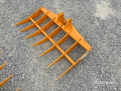 2026 GIYI 46 in Excavator Rake - Fits CAT 303 (Unused)