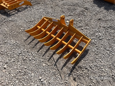2026 GIYI 44 in Excavator Rake - Fits Cat 305 (Unused)
