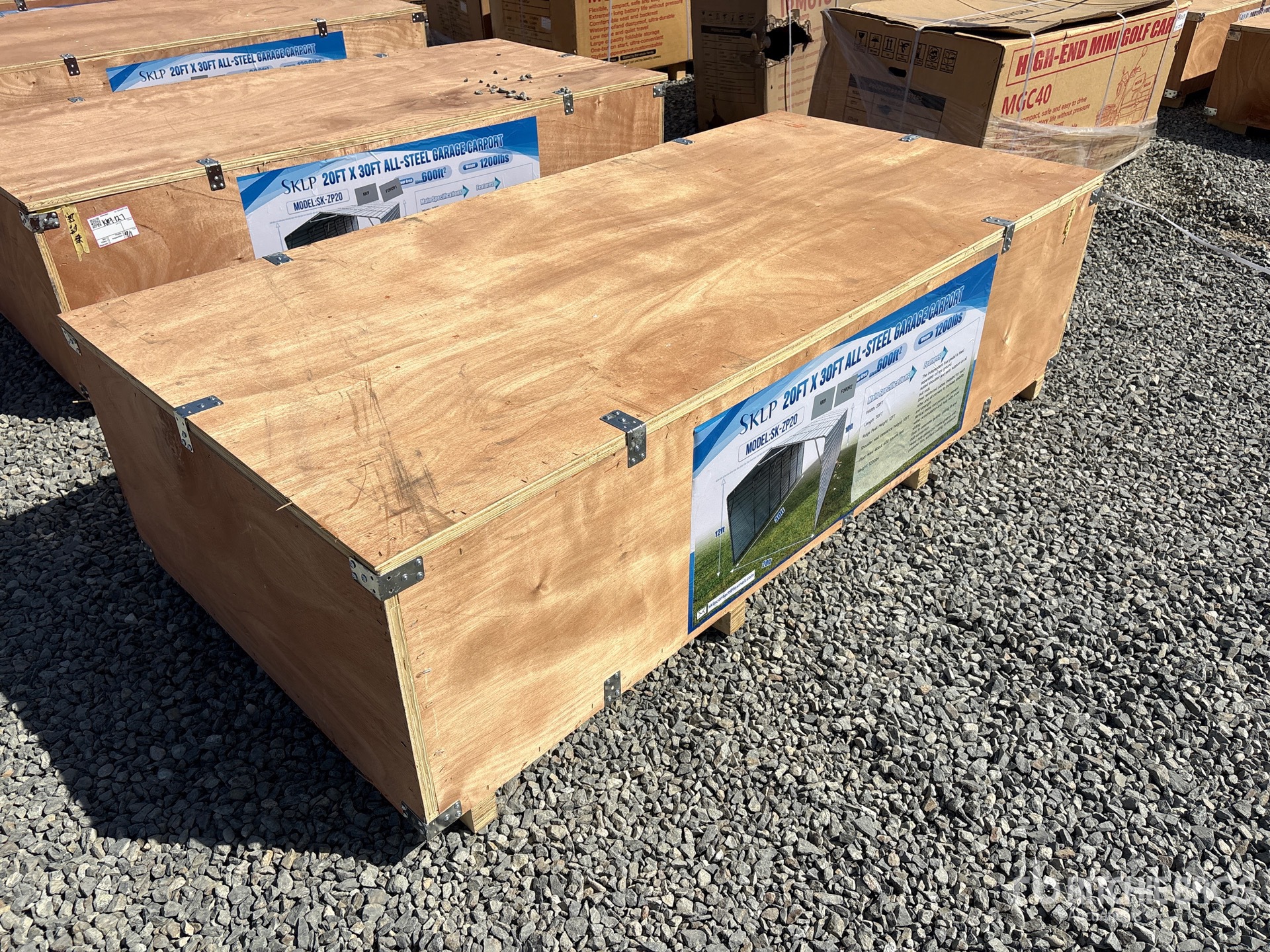 2026 SKLP SK-ZP20 20 ft x 30 ft All-Steel Carport (Unused)