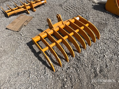 2026 GIYI 45 in Excavator Rake - Fits Cat 307 (Unused)