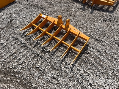 2026 GIYI 46 in Excavator Rake - Fits Cat 303 (Unused)