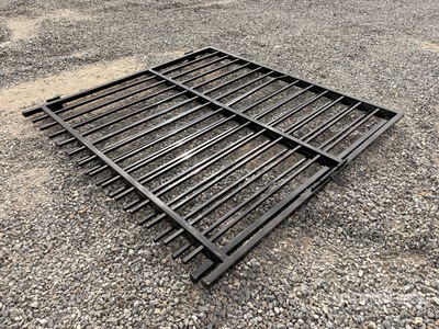 2026 SKLP SK-HLM14 x 6 ft 6 in 14Ft Bi-Parting Wrought Iron Portail d'entrée (Unused)